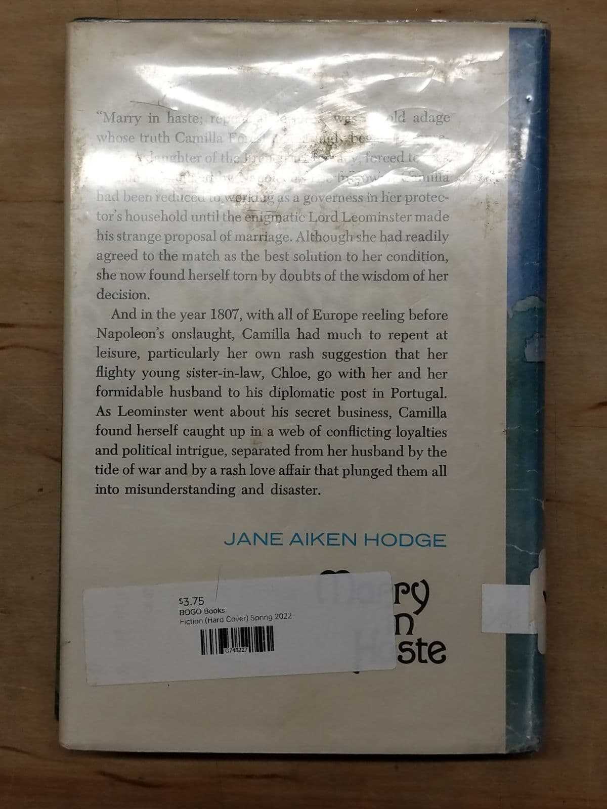 Marry in Haste by Jane Aiken Hodge - additional view