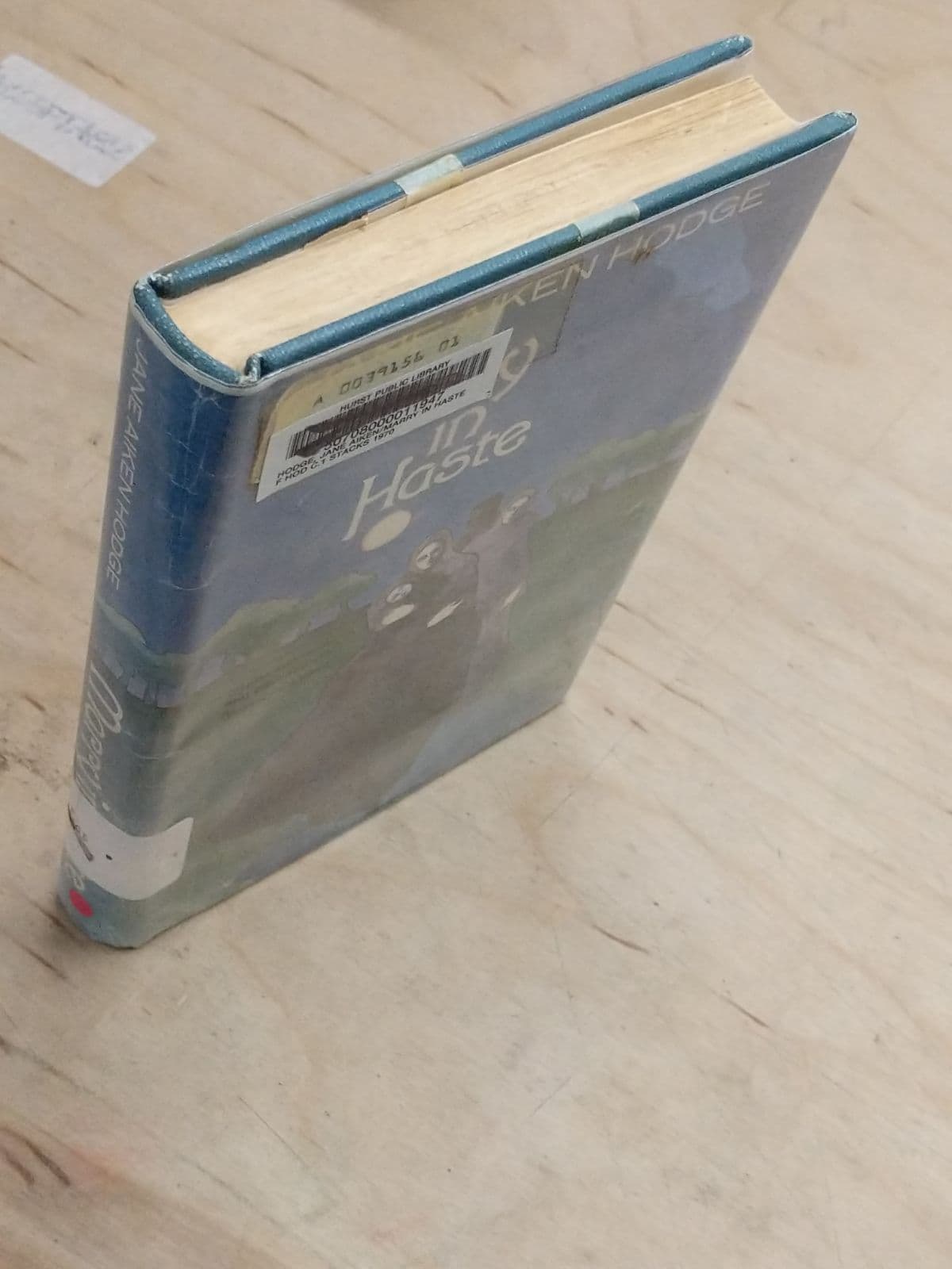 Marry in Haste by Jane Aiken Hodge - quarter view showing binding condition
