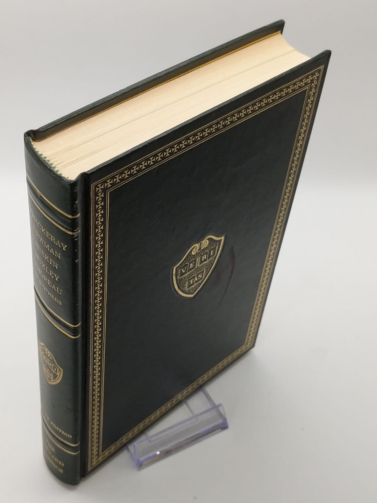 Essays English and American by Charles W. Eliot, LL.D. - quarter view showing binding condition
