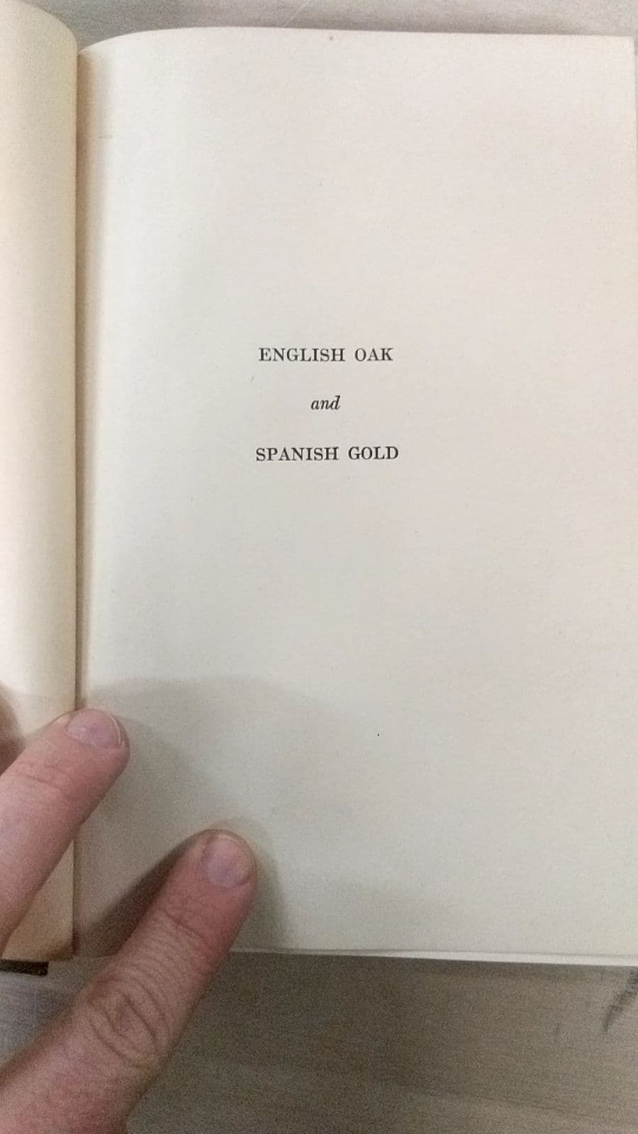 English Oak and Spanish Gold - title page