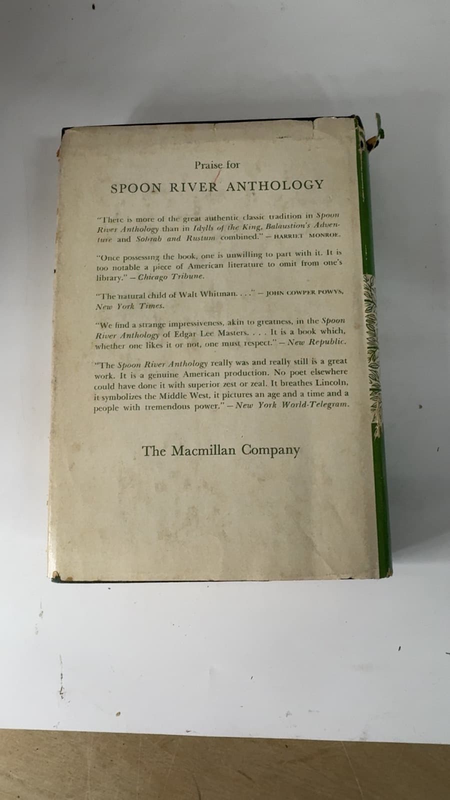 Spoon River Anthology by Edgar Lee Masters - additional view