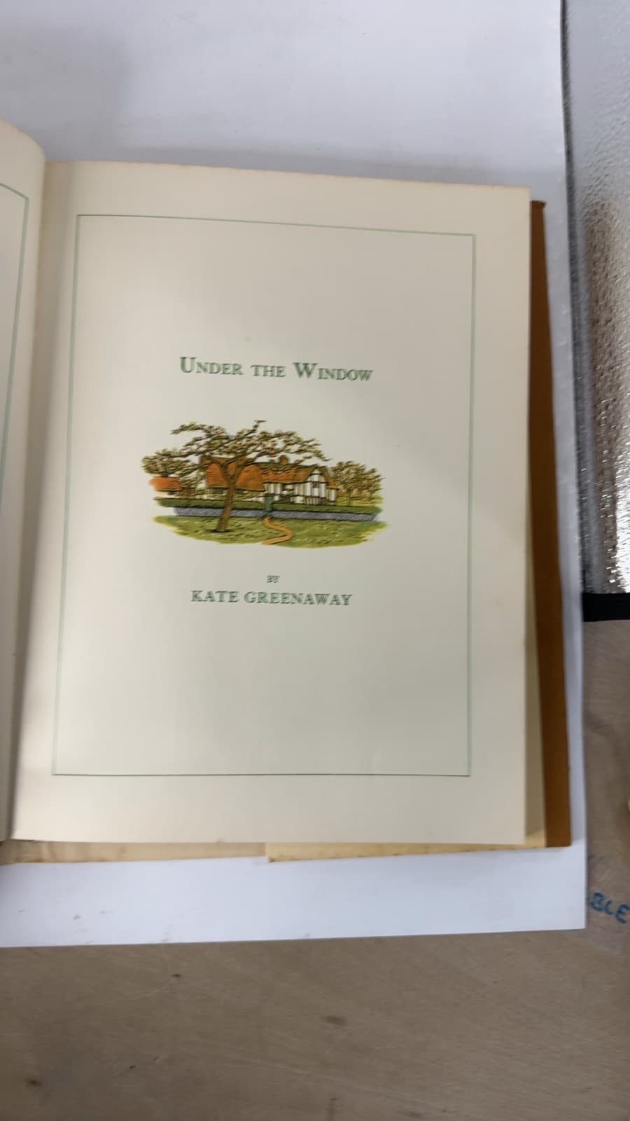 Under the Window by Kate Greenaway - title page