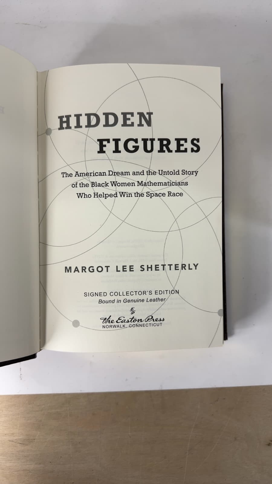 Hidden Figures by Margot Lee Shetterly - title page