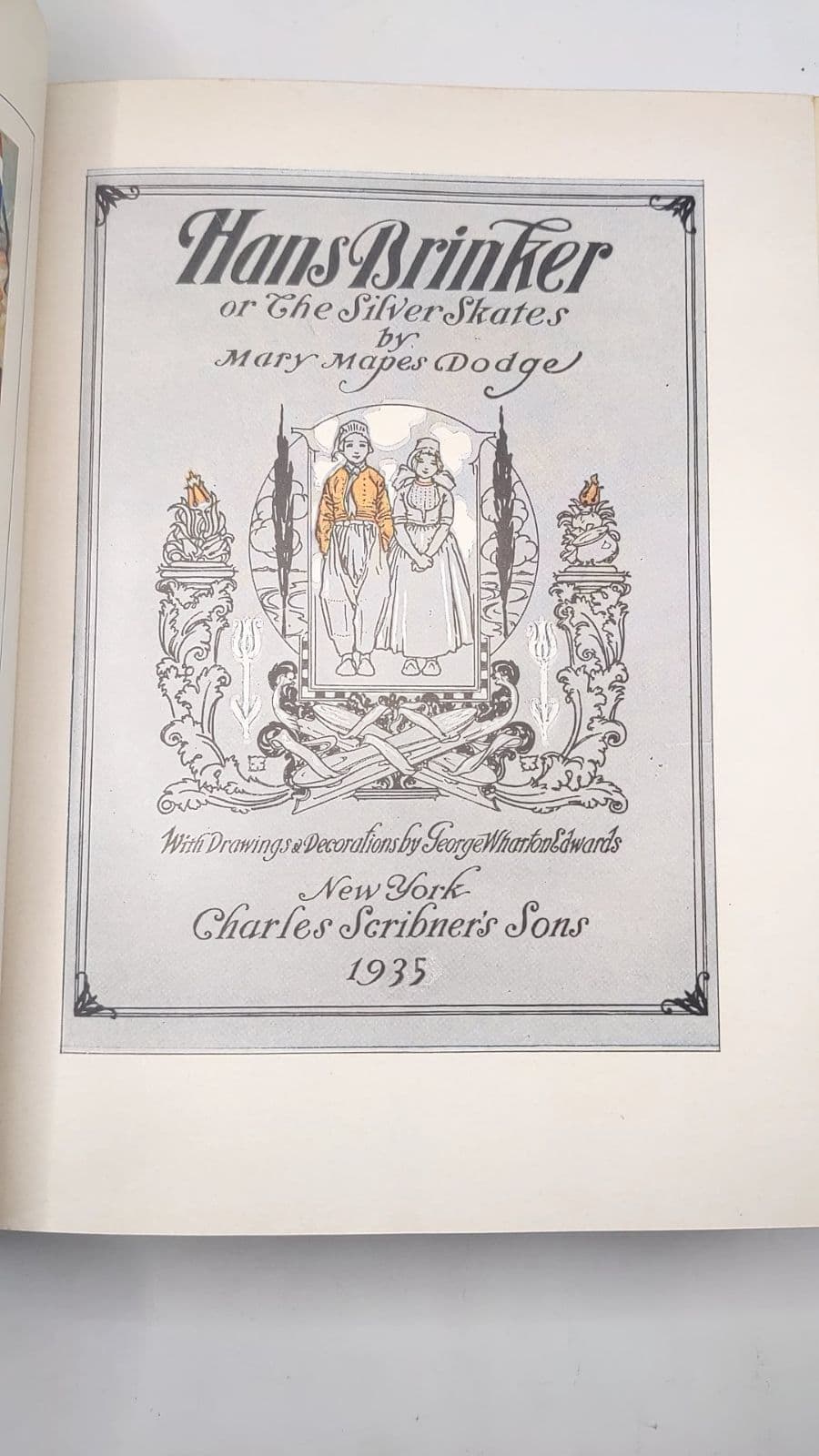 Hans Brinker or The Silver Skates by Mary Mapes Dodge - title page