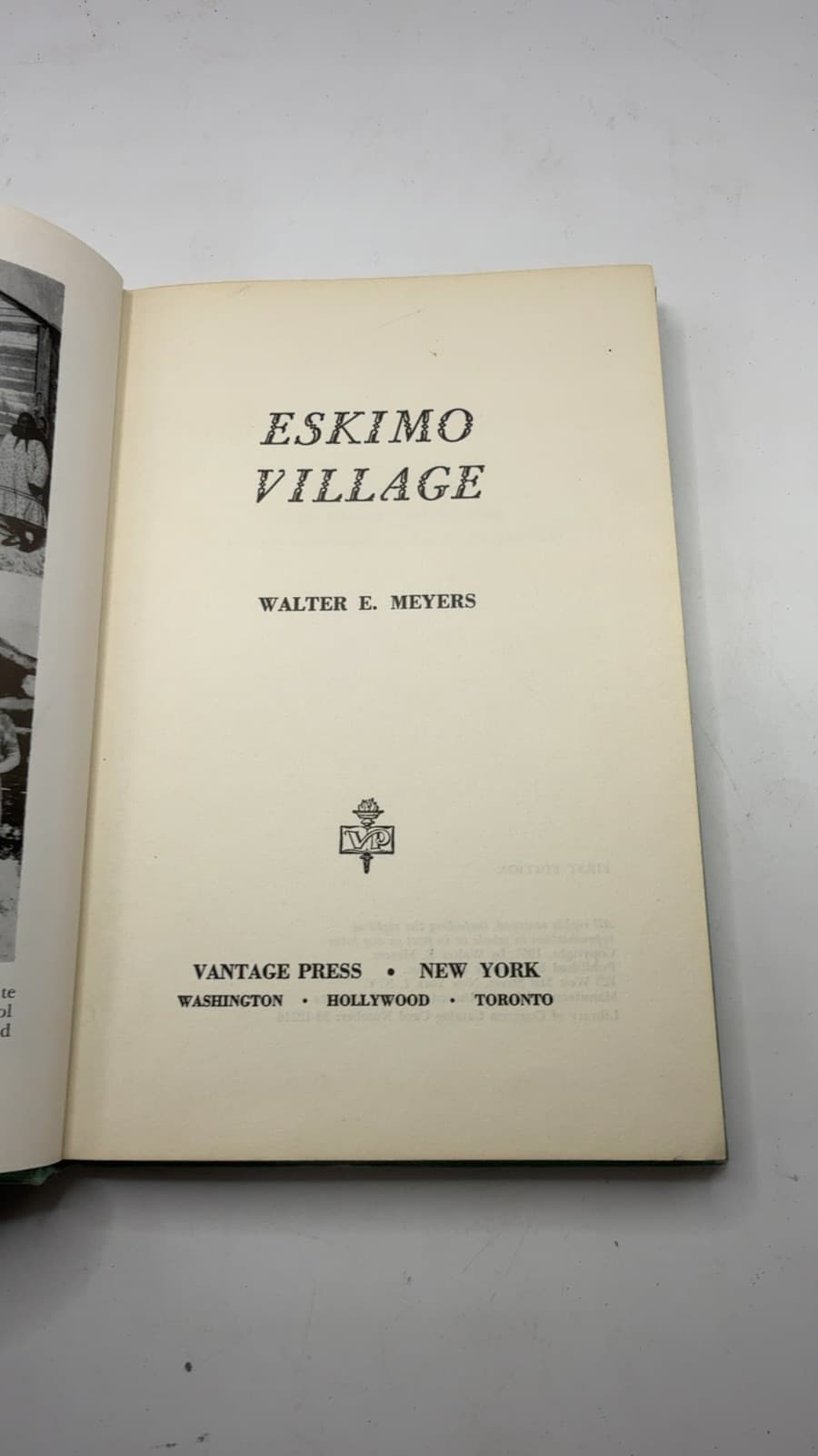 Eskimo Village by Walter E. Meyers - title page