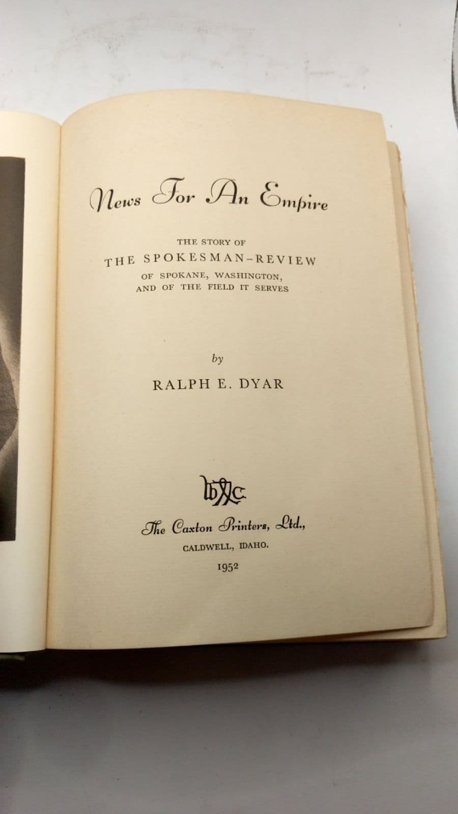News For An Empire by Ralph E. Dyar - title page