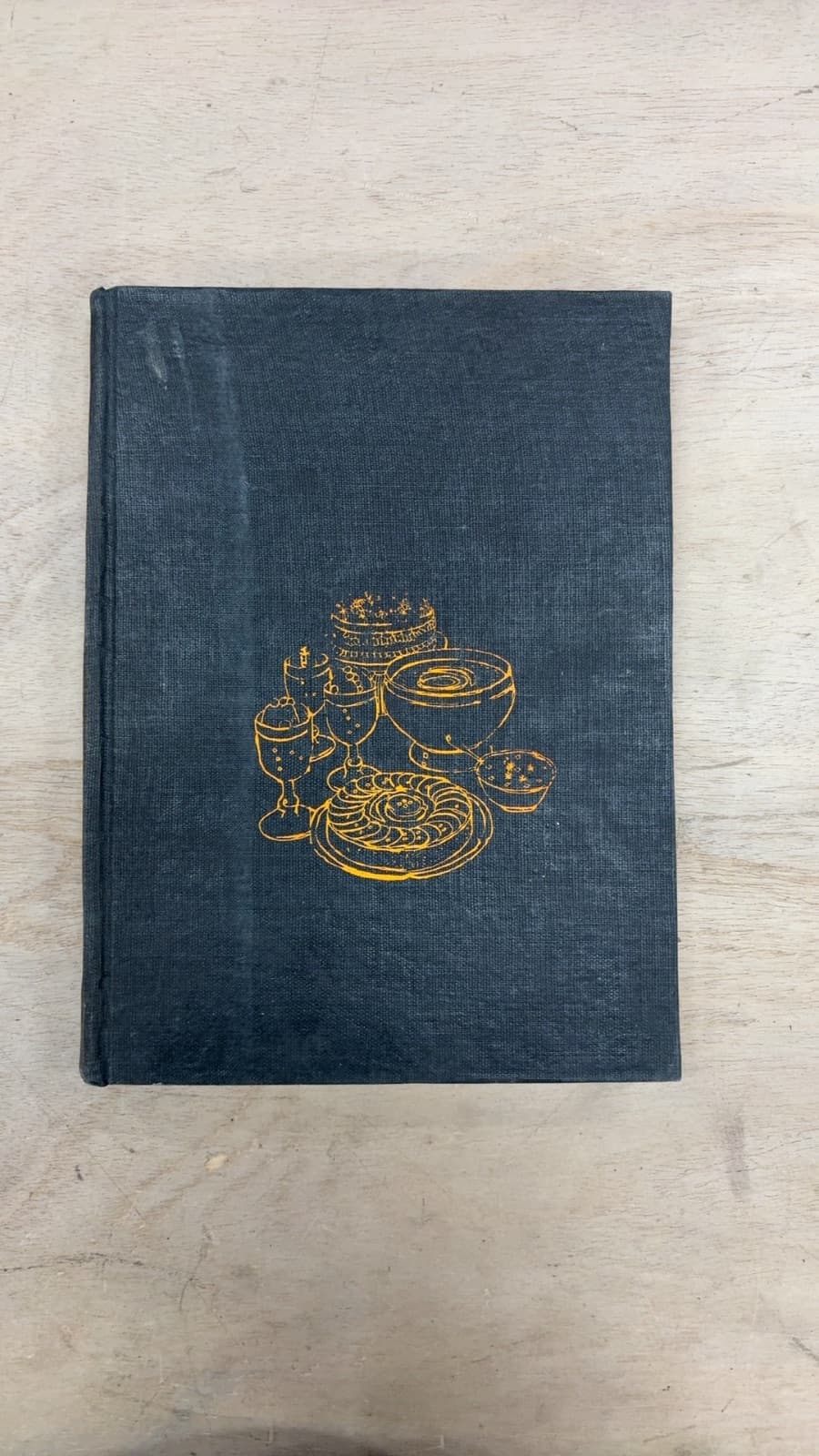 The New Dalda Cook Book by Mrs Perin Narayan - quarter view showing binding condition