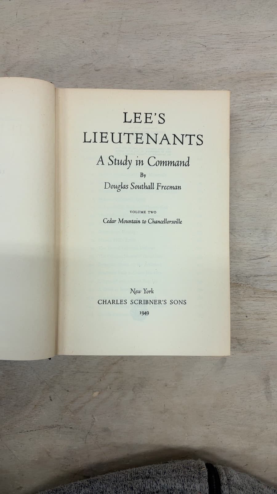 Lee's Lieutenants: A Study in Command by Douglas Southall Freeman - title page