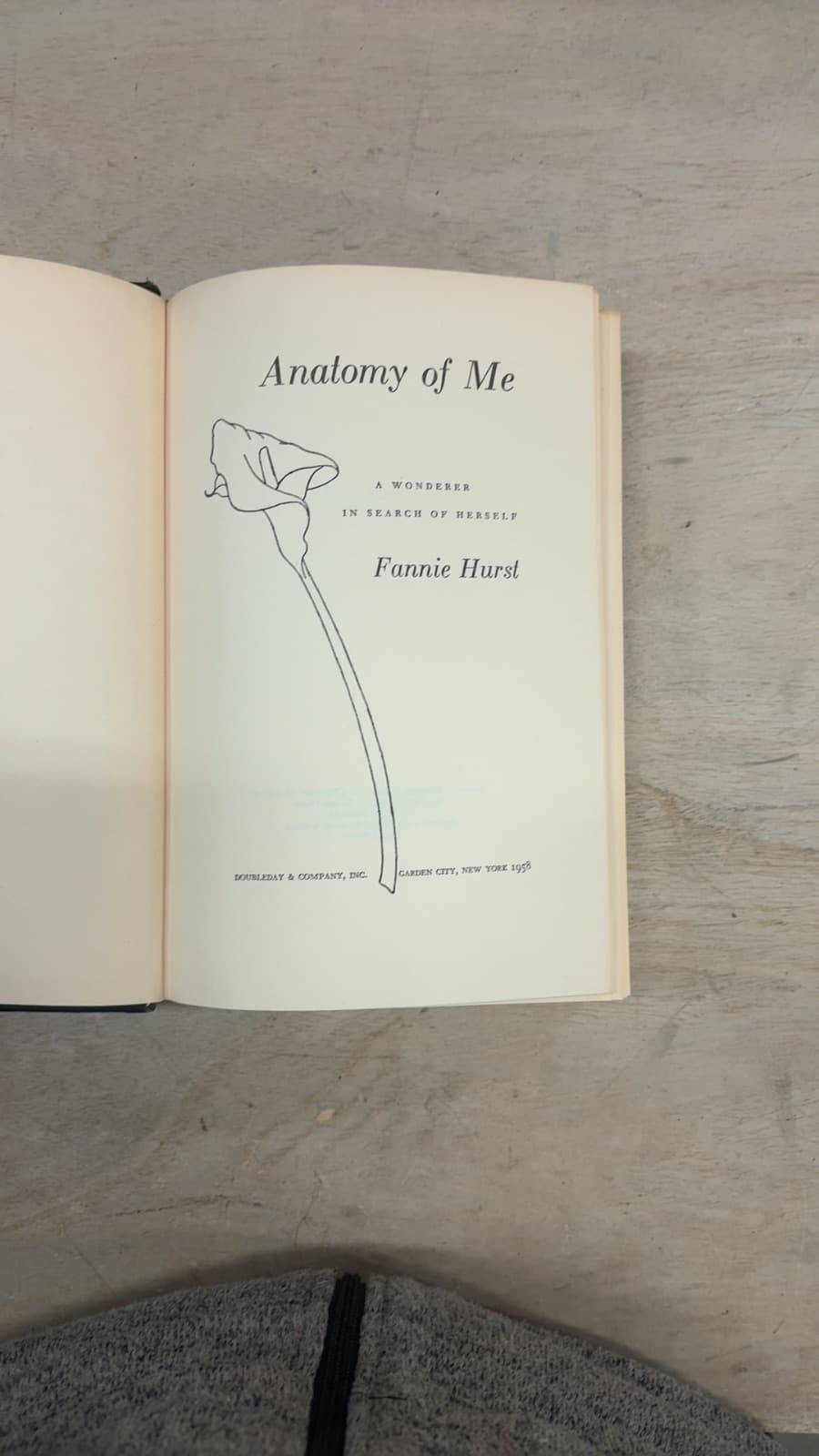 Anatomy of Me by Fannie Hurst - title page