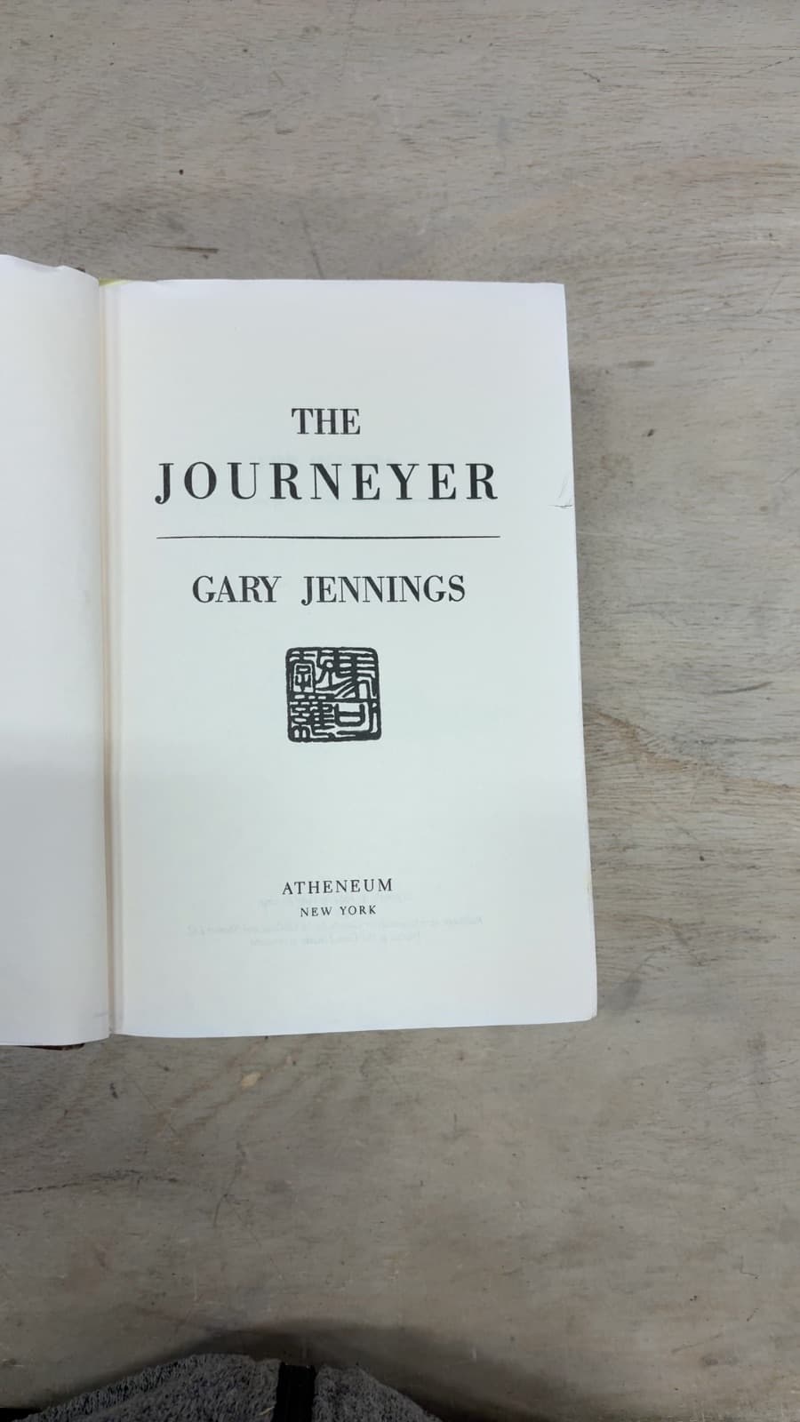 THE Journeyer by Gary Jennings - title page