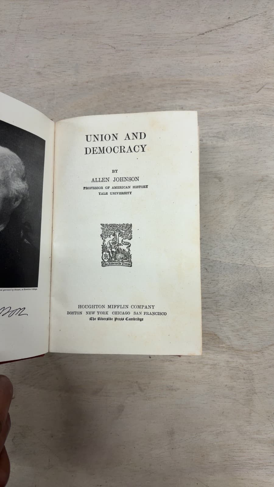 Union and Democracy by Allen Johnson - title page