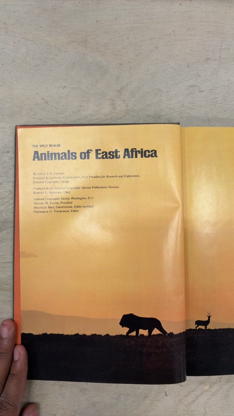 The Wild Realm: Animals of East Africa by Louis S. B. Leakey - title page