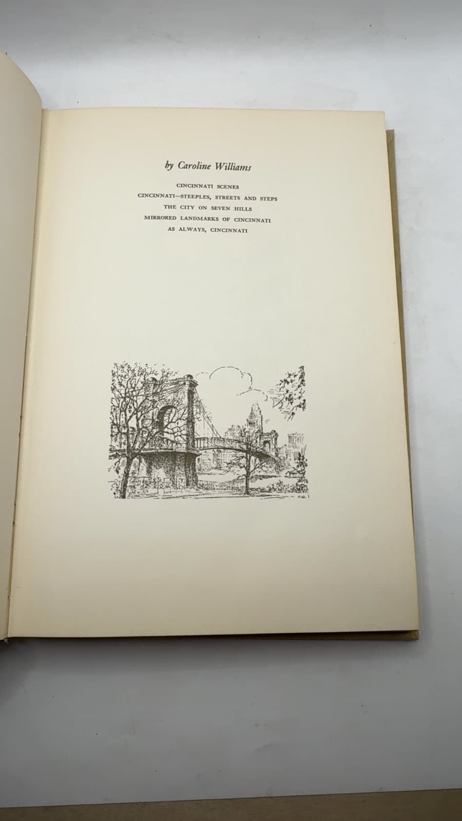 Cincinnati Scenes by Caroline Williams - title page