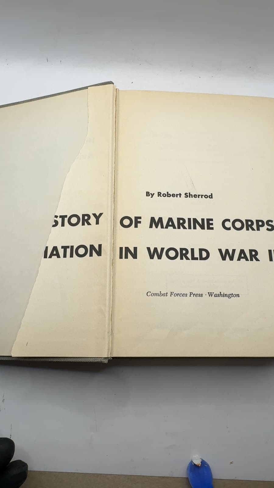 History of Marine Corps Aviation in World War II by Robert Sherrod - title page