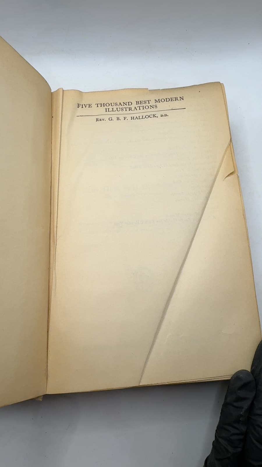 Five Thousand Best Modern Illustrations by Rev. G. B. F. Hallock, D.D. - title page