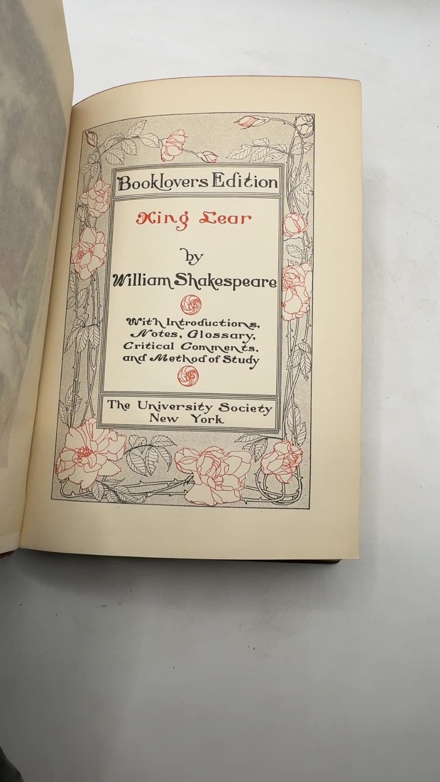 King Lear by William Shakespeare - title page