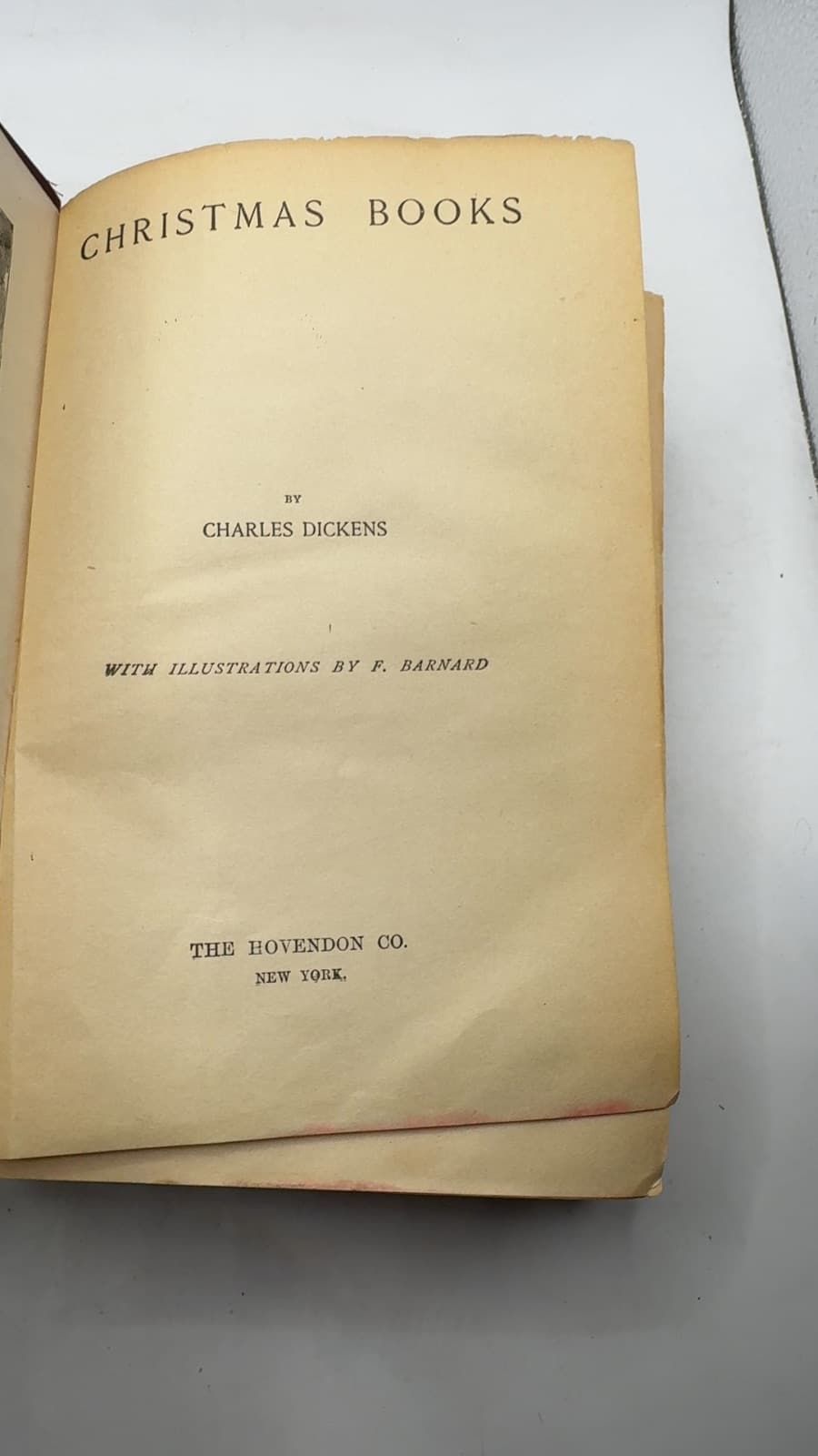 Christmas Books by Charles Dickens - title page