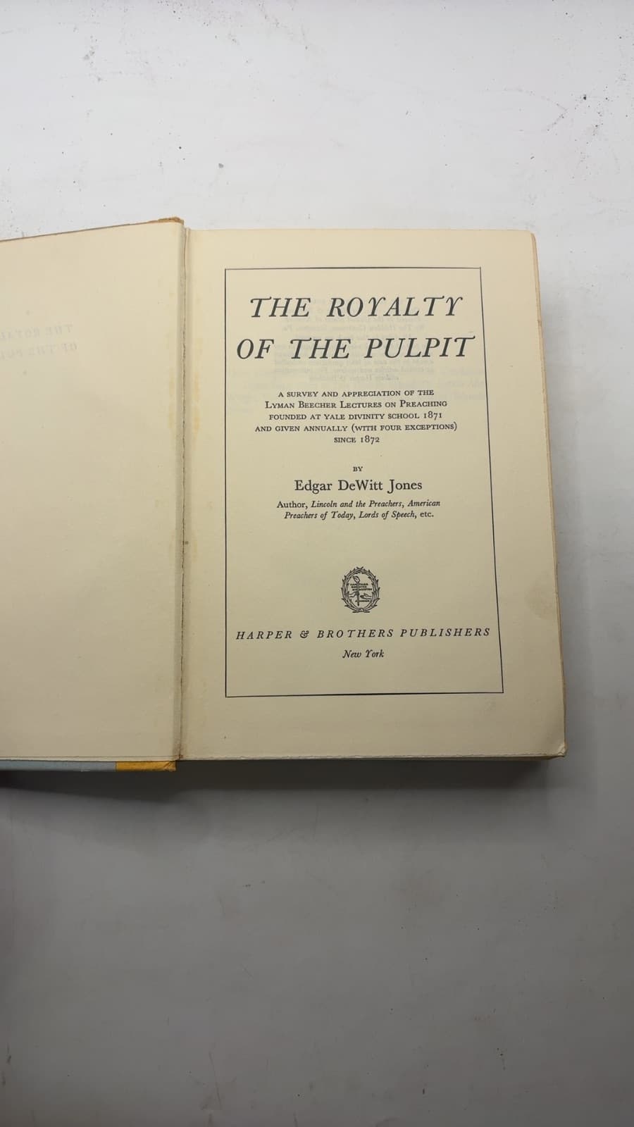 The Royalty of the Pulpit by Edgar DeWitt Jones - title page