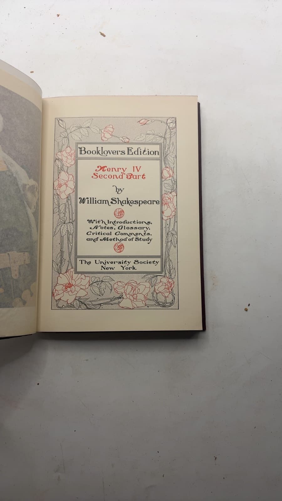 Henry IV Second Part by William Shakespeare - title page
