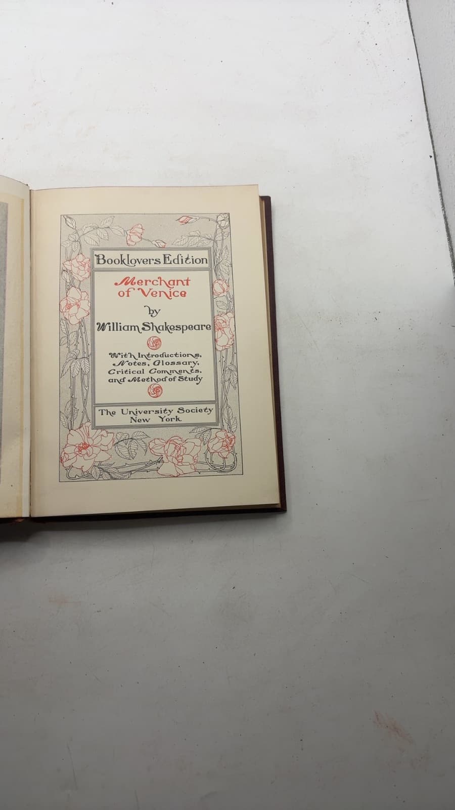 Merchant of Venice by William Shakespeare - title page
