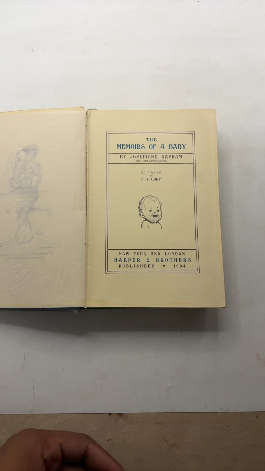 The Memoirs of a Baby by Josephine Daskam - title page
