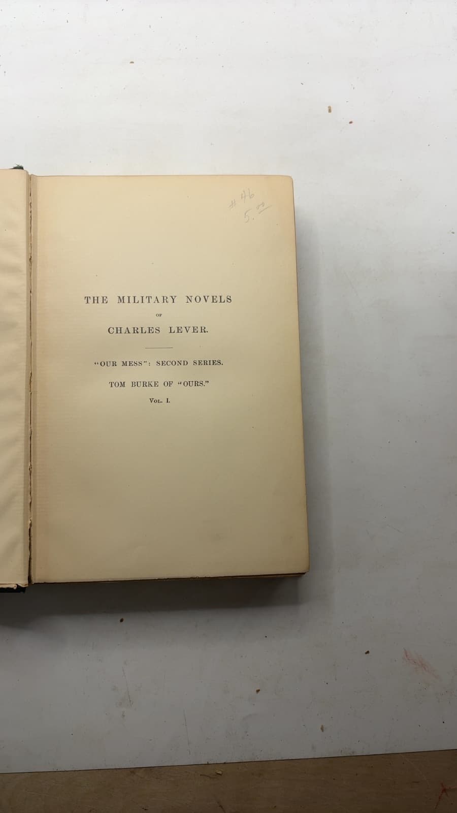 Tom Burke by Charles Lever - title page