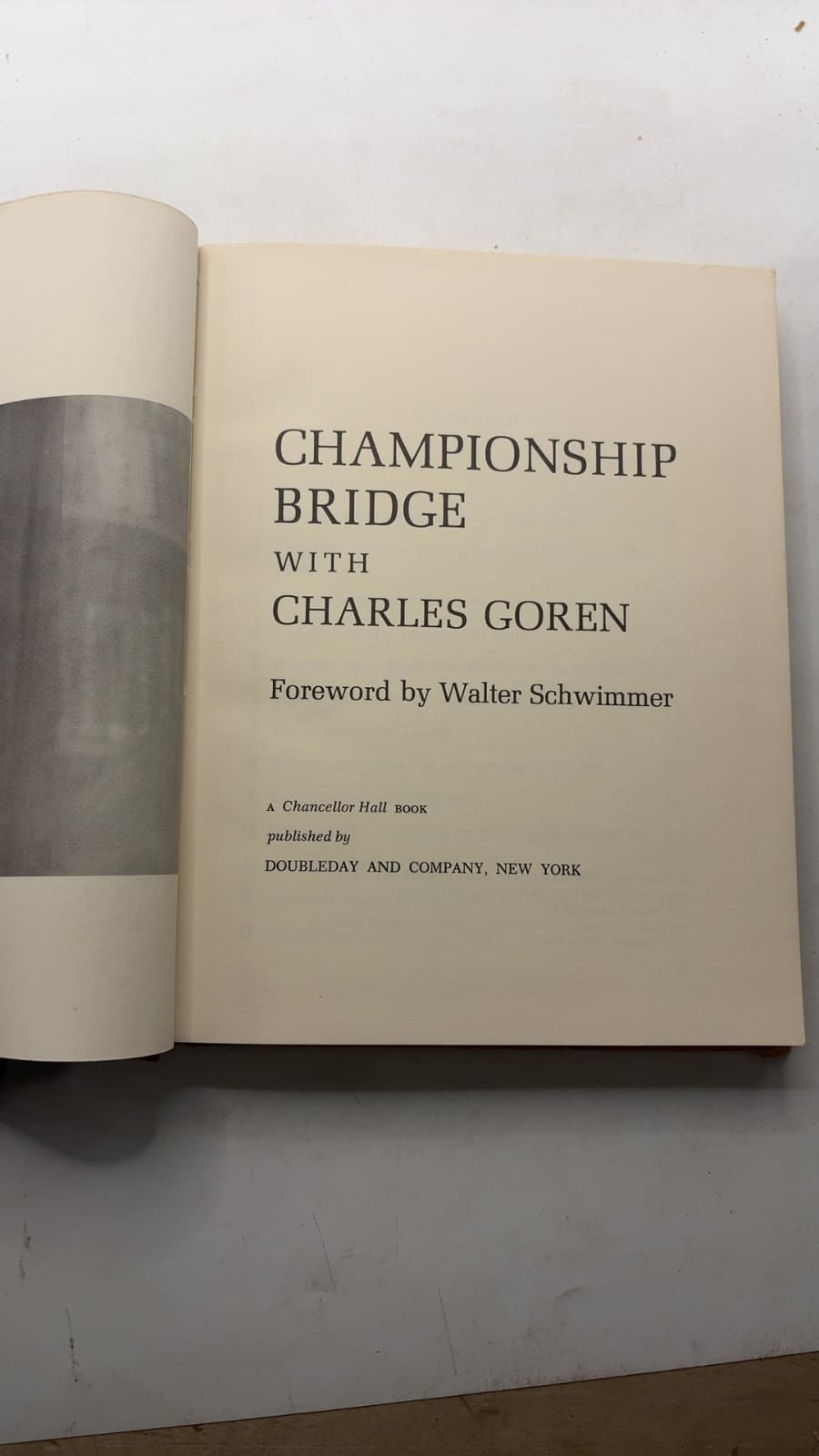 Championship Bridge by Charles Goren - title page