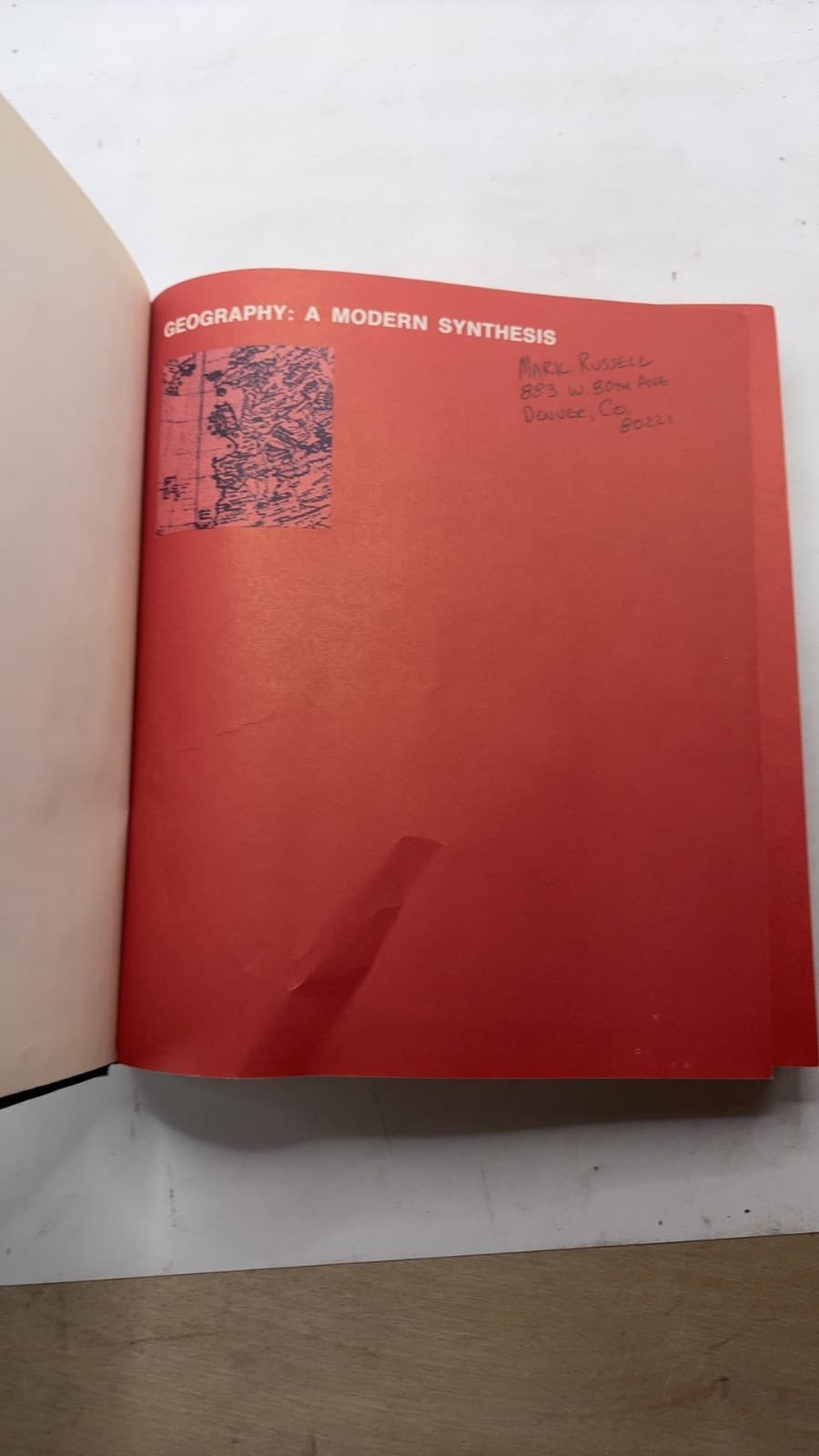 Geography: A Modern Synthesis by Peter Haggett - title page