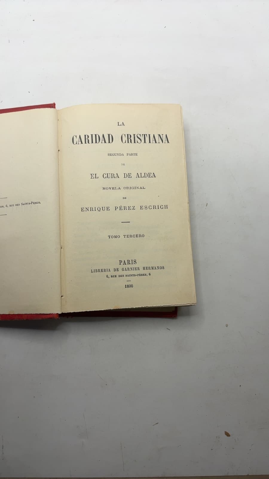 La Caridad Cristiana by Enrique Pérez Escrich - title page