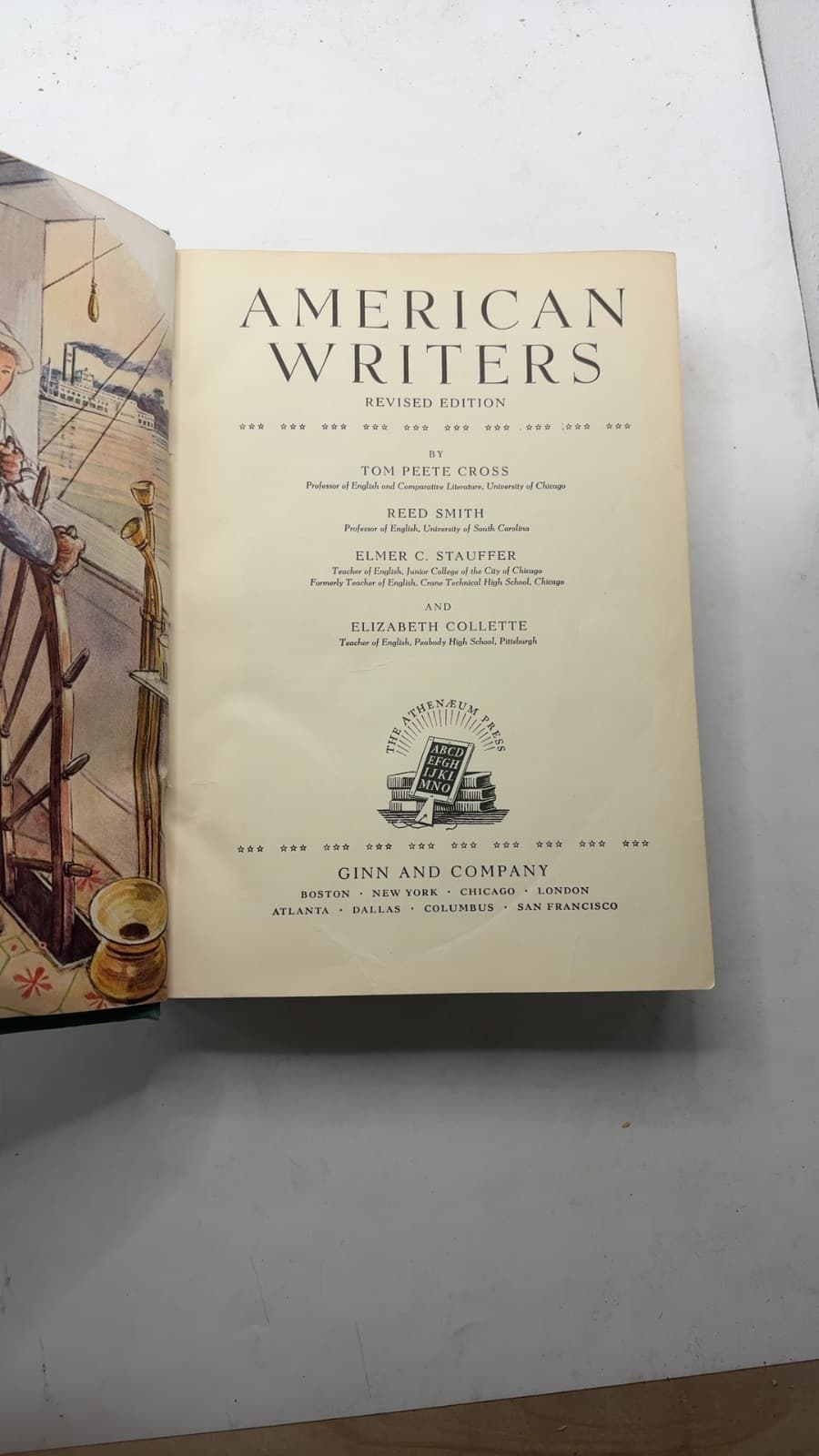 American Writers by Tom Peete Cross, Reed Smith, Elmer C. Stauffer, Elizabeth Collette - title page