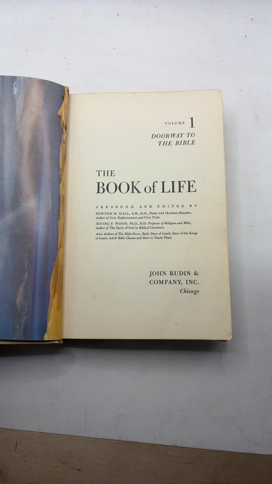 The Book of Life by Newton M. Hall, Irving F. Wood - title page