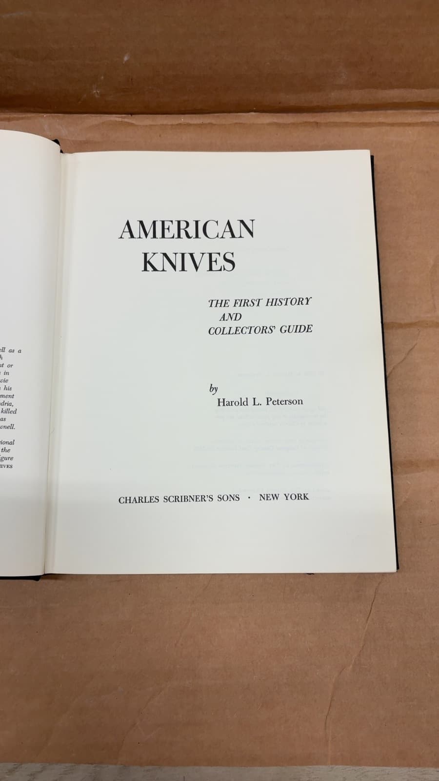 American Knives by Harold L. Peterson - title page