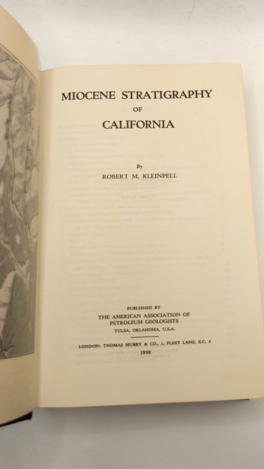 Miocene Stratigraphy of California by Robert M. Kleinpell - title page