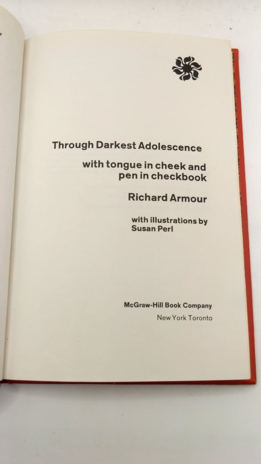 Through Darkest Adolescence by Richard Armour - title page