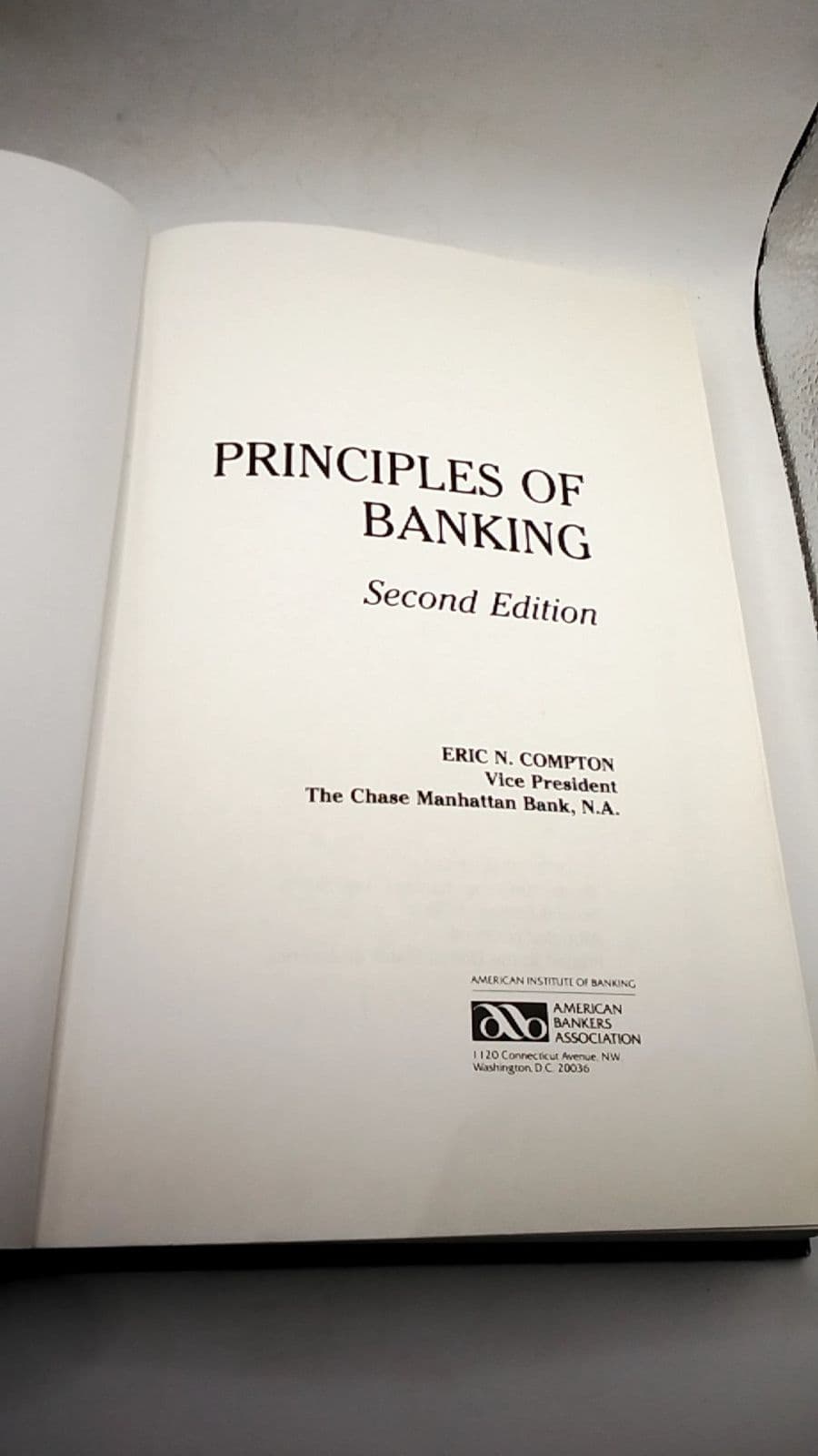 Principles OF Banking by Eric N. Compton - title page