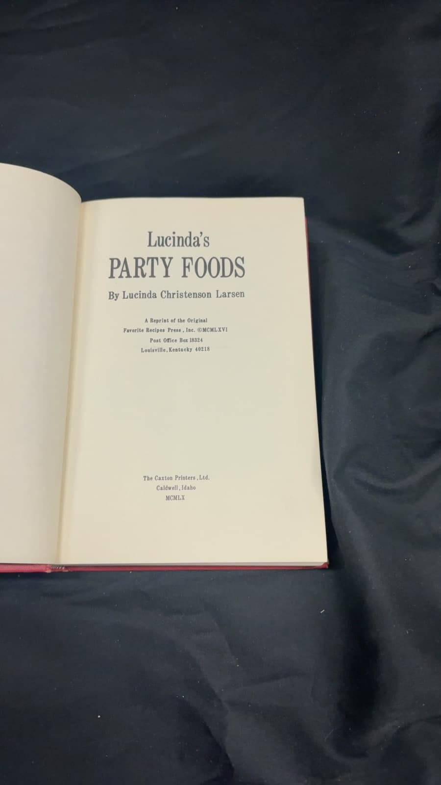Lucinda's Party Foods by Lucinda Christenson Larsen - title page