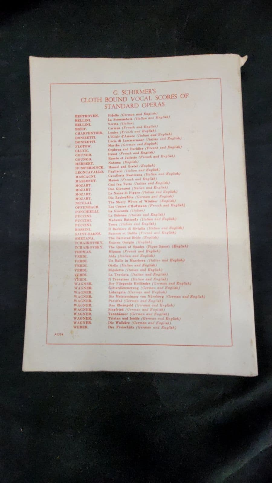 Operatic Anthology: Celebrated Arias Selected from Operas by Old and Modern Composers by Compiled by Kurt Adler - additional view