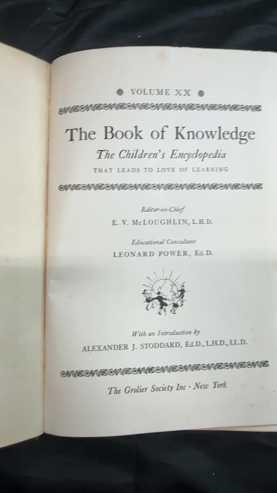 The Book of Knowledge by E. V. McLoughlin, L.H.D. - title page