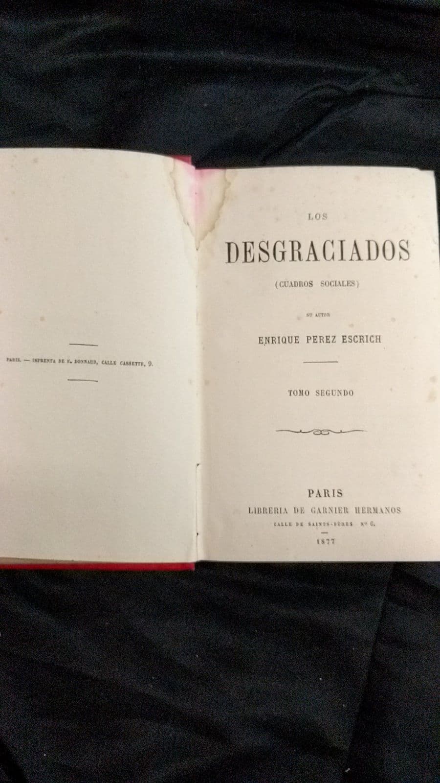 Los Desgraciados (Cuadros Sociales) Vol. 2 by Enrique Perez Escrich - title page