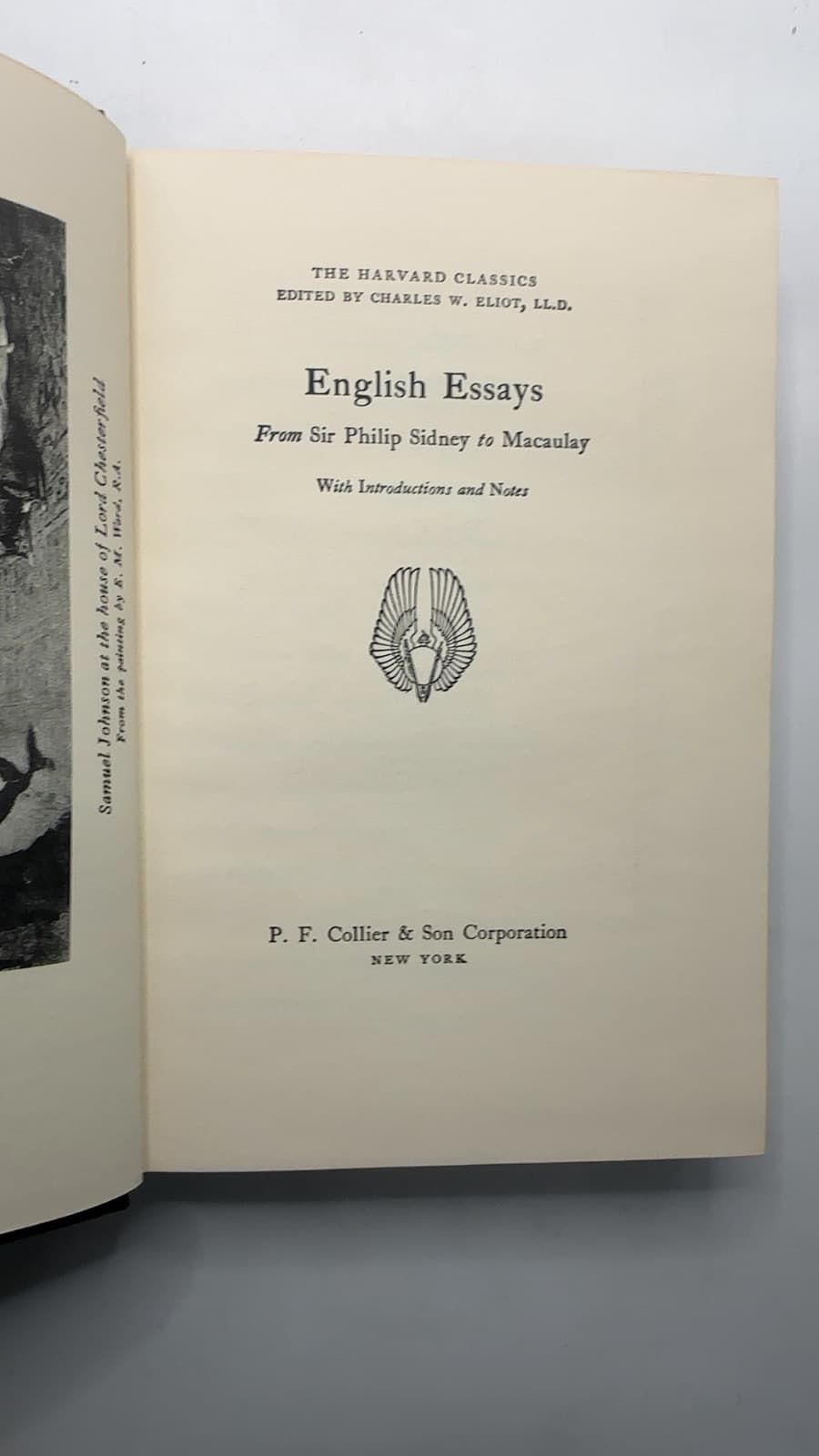 English Essays From Sir Philip Sidney to Macaulay by Edited by Charles W. Eliot, L.L.D. - title page