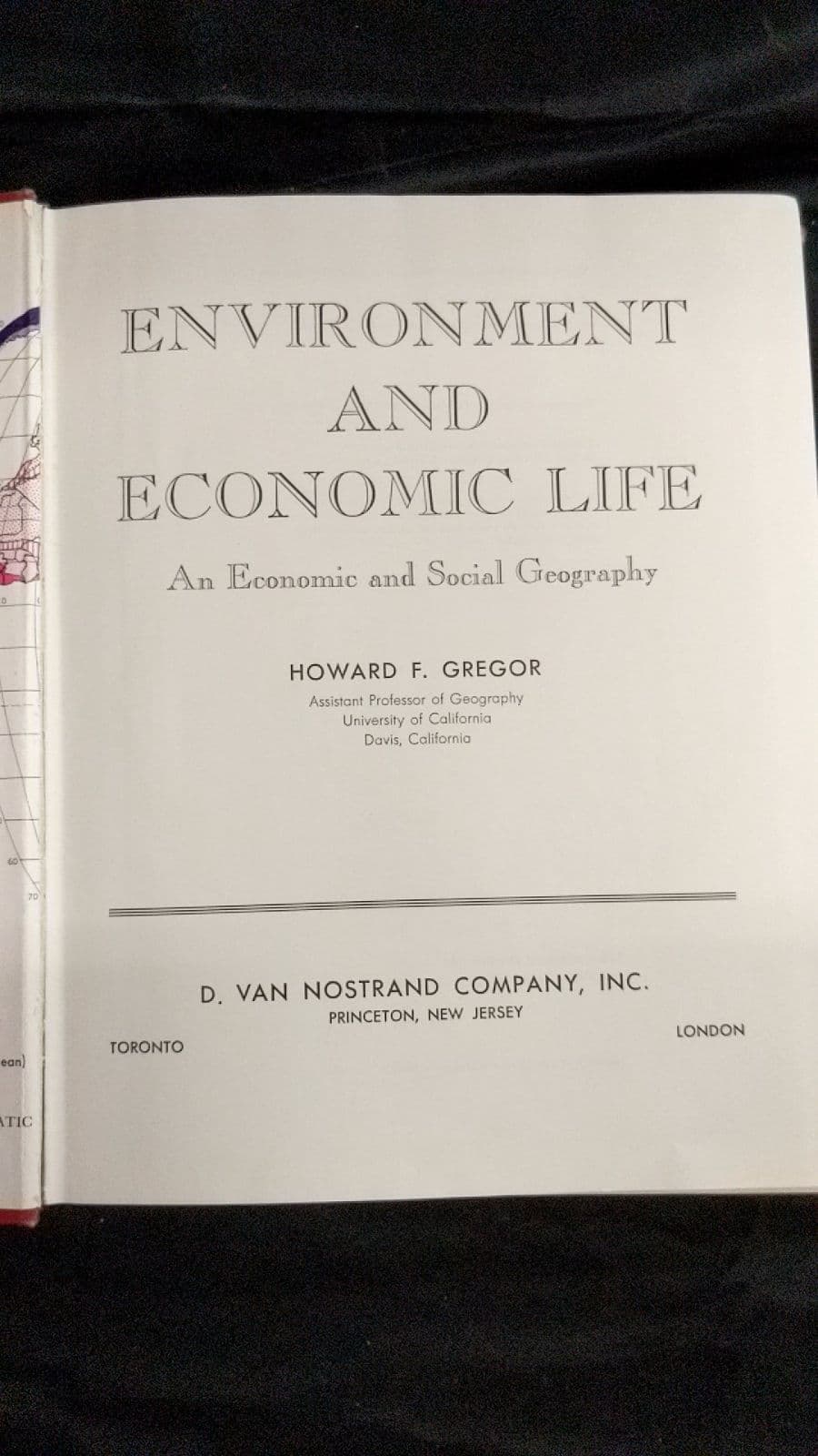 Environment AND Economic Life by Howard F. Gregor - title page