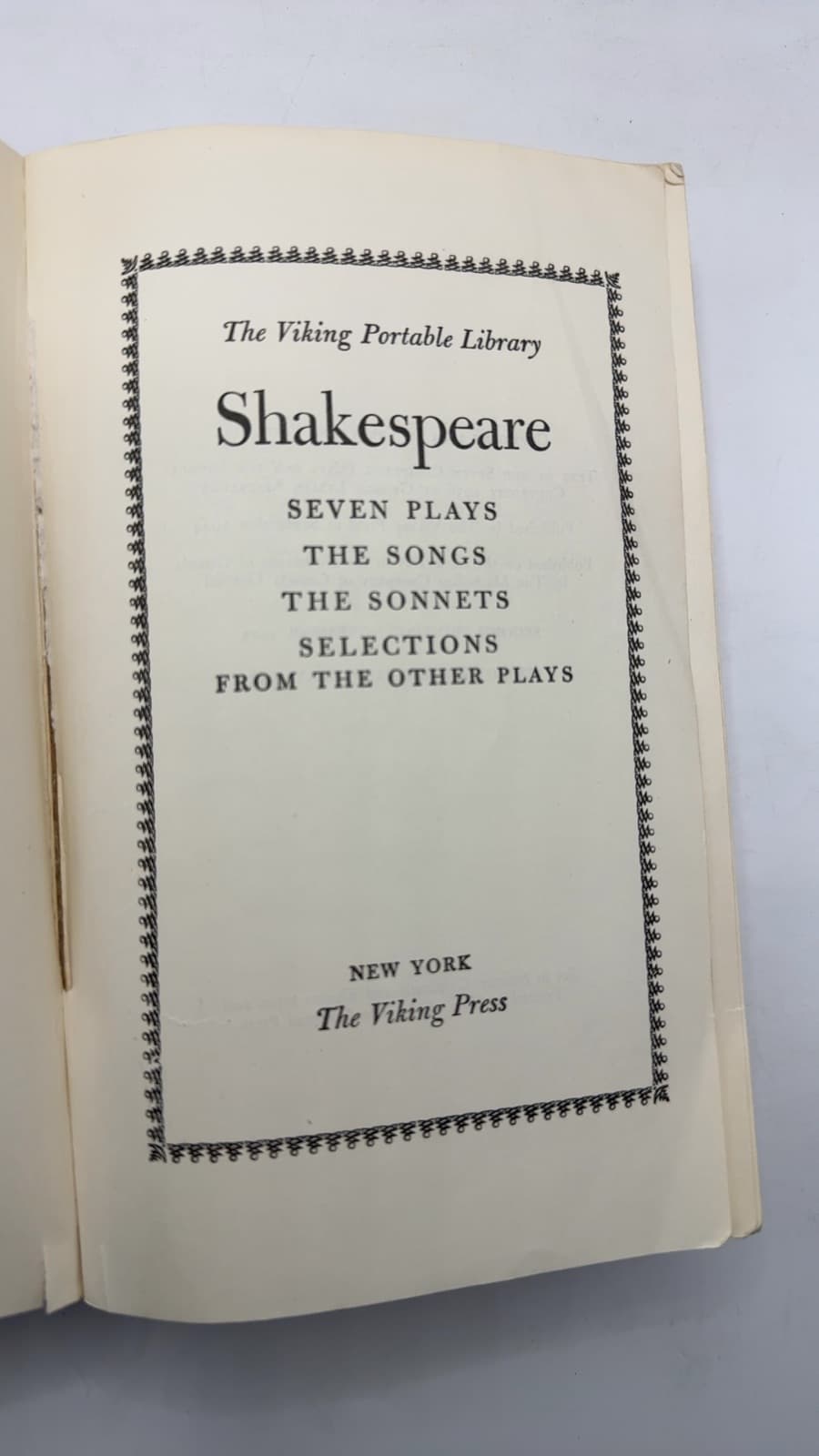 Shakespeare by William Shakespeare - title page