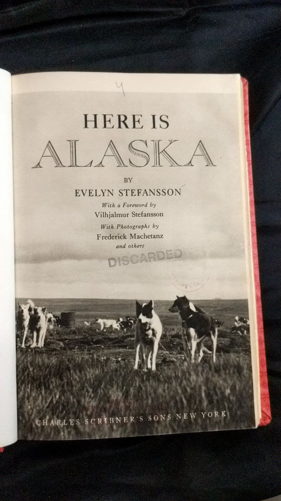 Here is Alaska by Evelyn Stefansson - title page