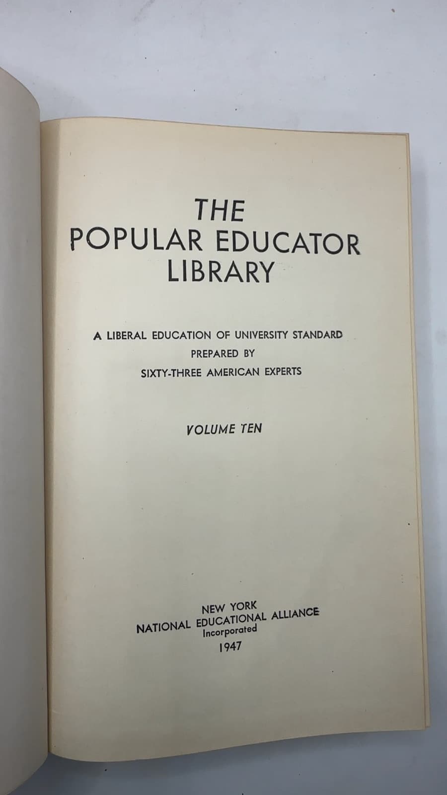 The Popular Educator Library by Sixty-Three American Experts - title page