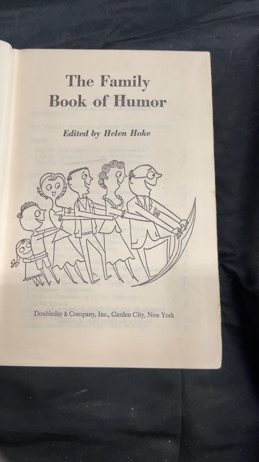 The Family Book of Humor by Edited by Helen Hoke - title page