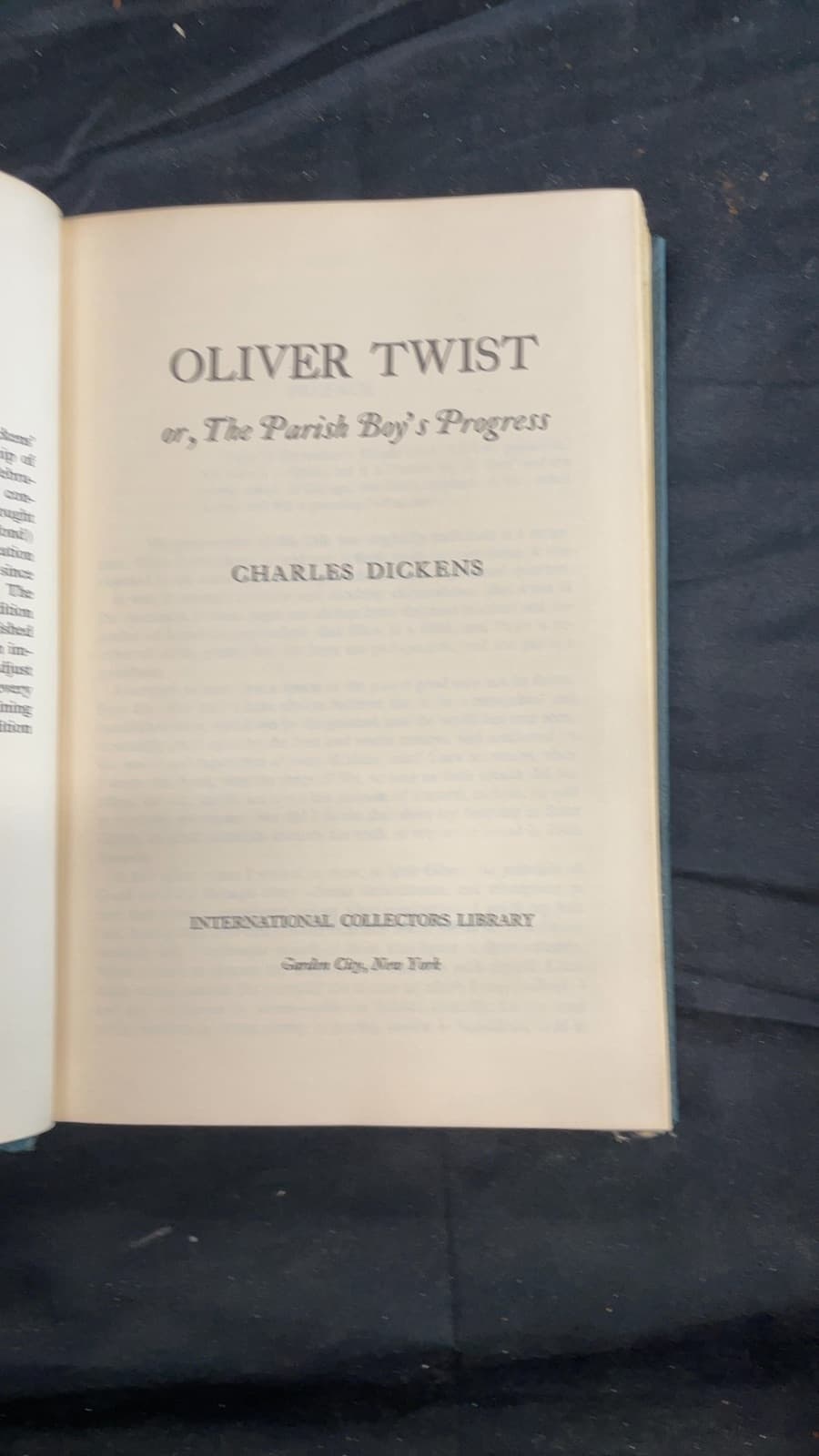 Oliver Twist or, The Parish Boy's Progress by Charles Dickens - title page