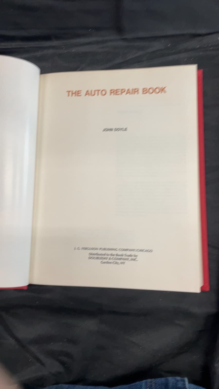 Auto Repair Illustrated Deluxe Edition by John Doyle - title page