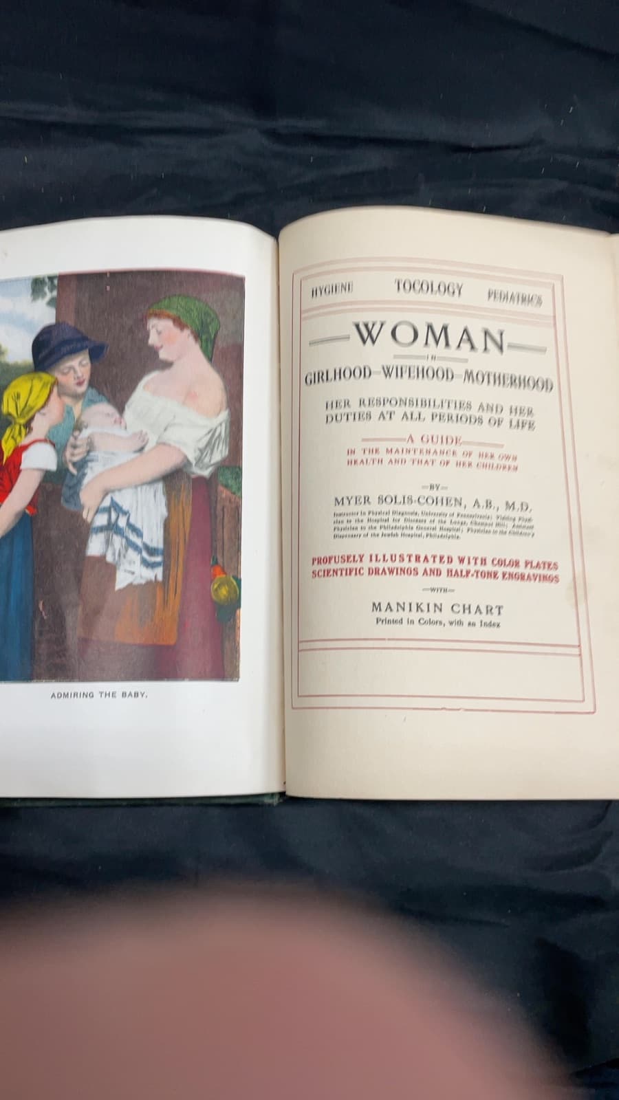Woman in Girlhood-Wifehood-Motherhood by Myer Solis-Cohen, A.B., M.D. - title page
