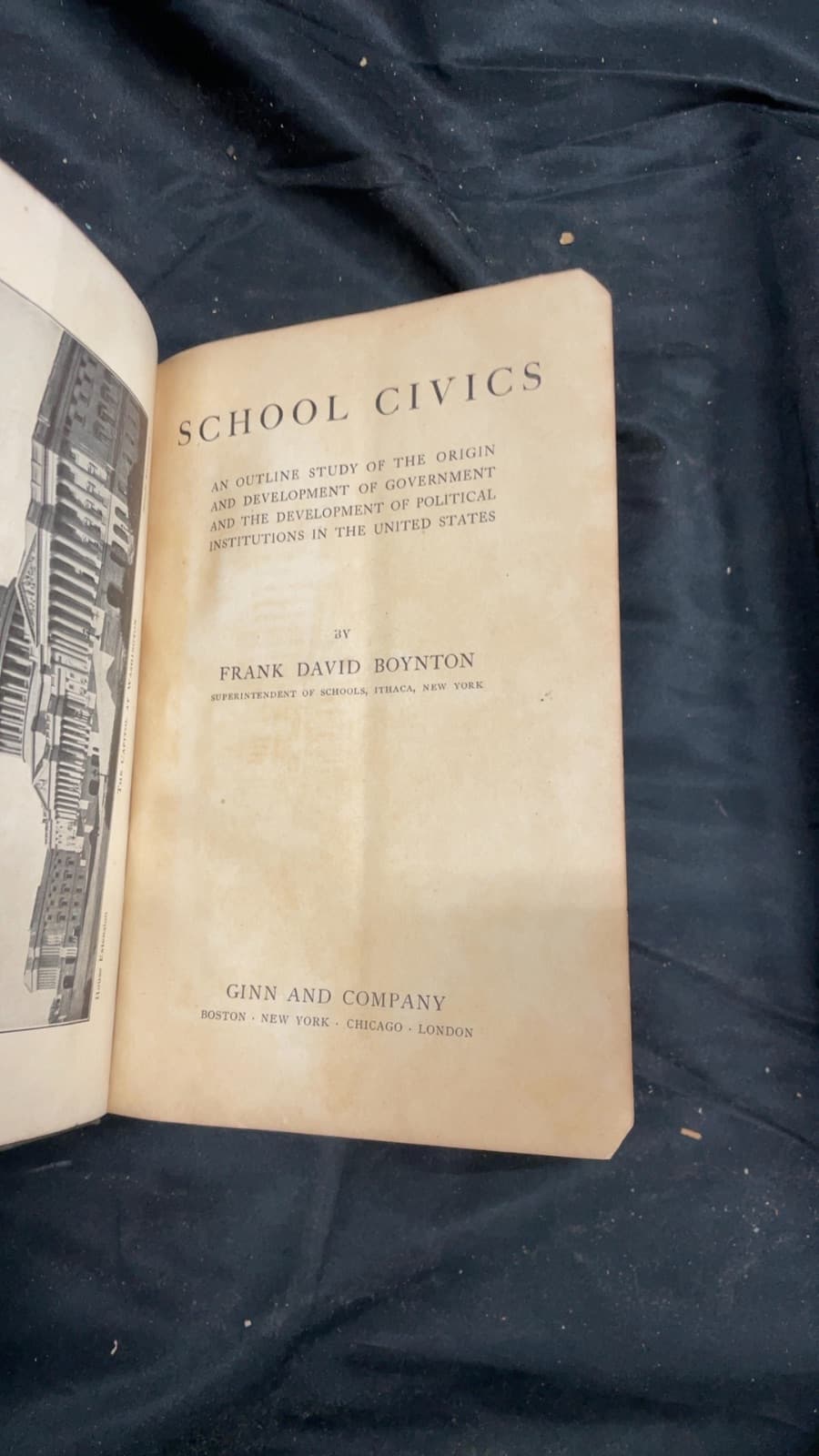 School Civics by Frank David Boynton - title page