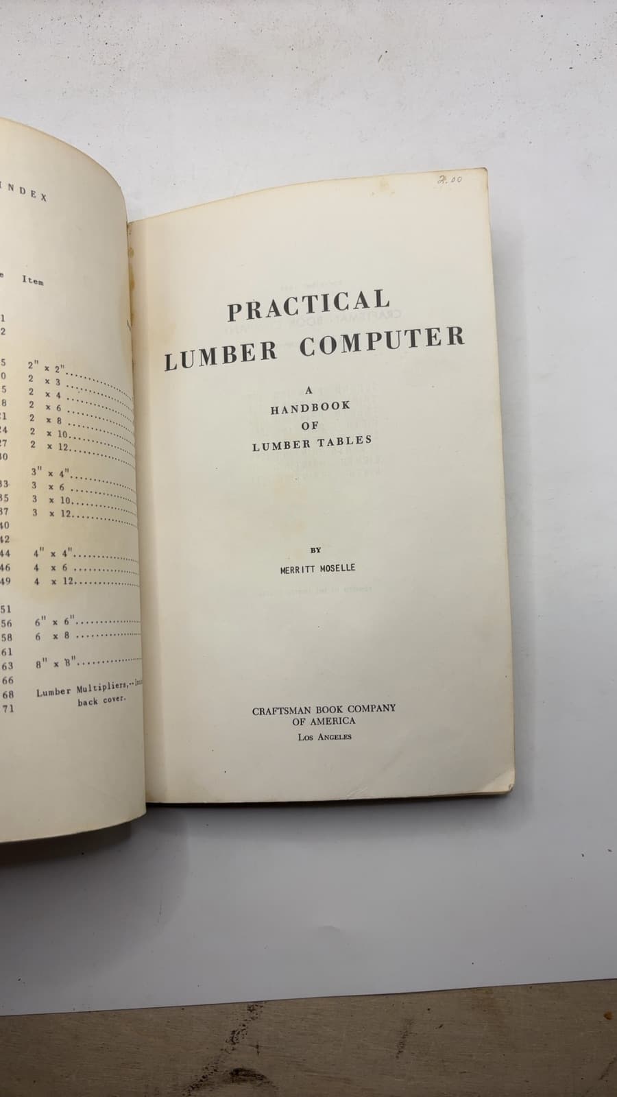 Practical Lumber Computer by Merritt Moselle - title page